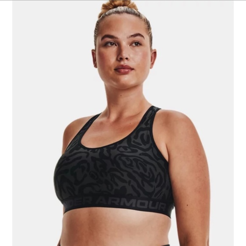 Under Armour Mid Crossback‎ Mid Printed Sports Bra